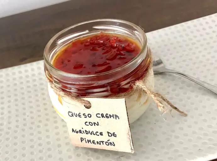 Queso crema c/ agridulce de pimentón Texao